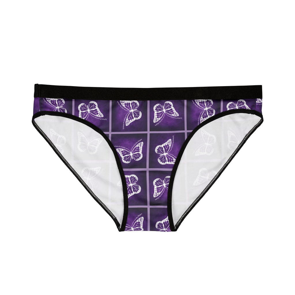 Purple Butterfly Print Women's Underwear - Epilepsy Awareness - Clothing, Underwear - EpiAl's Shop