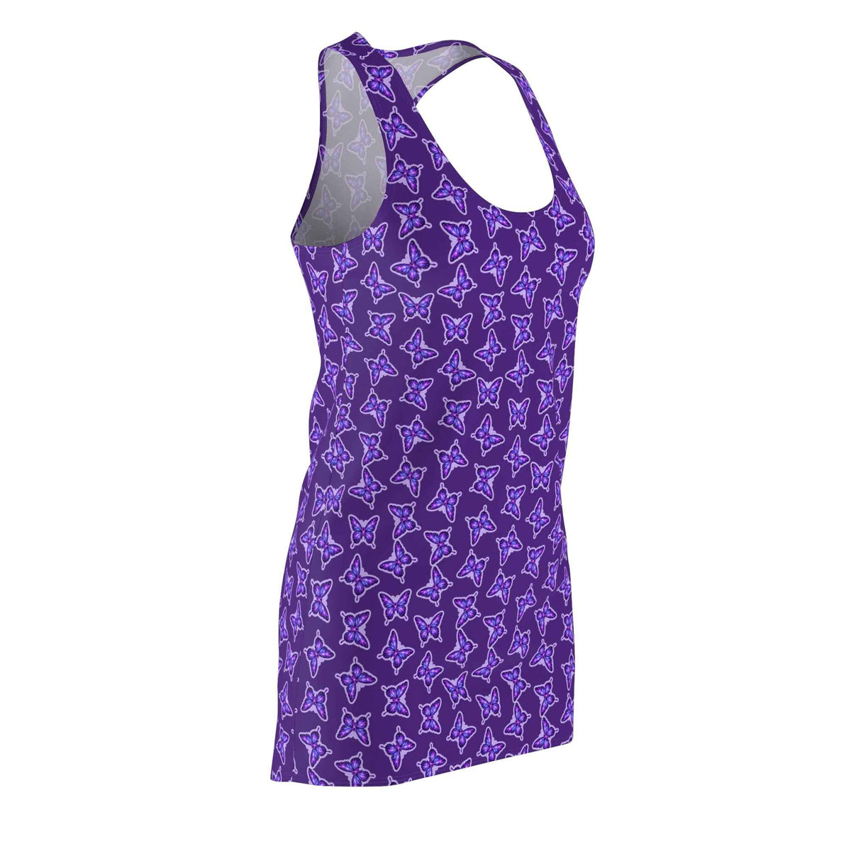Purple Butterfly Racerback Dress – Epilepsy Awareness Lightweight Athletic Dress - Clothing, Women, Dresses - EpiAl's Shop