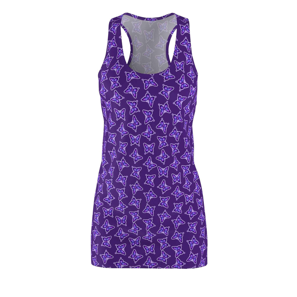 Purple Butterfly Racerback Dress – Epilepsy Awareness Lightweight Athletic Dress - Clothing, Women, Dresses - EpiAl's Shop