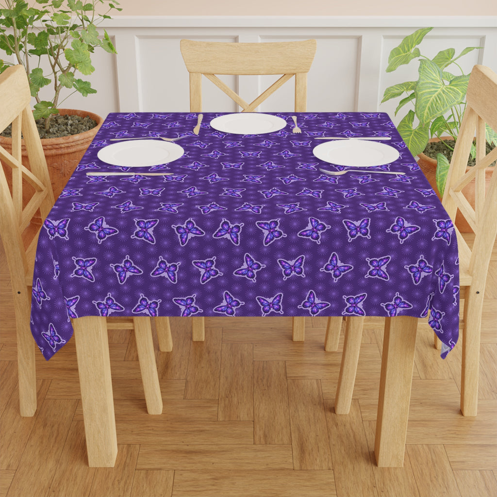 Purple Butterfly Tablecloth – Awareness-Inspired Home Decor - Decor, Home, Tablecloths & Runners - EpiAl's Shop