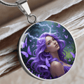 Purple Butterfly Warrior Pendant Necklace - Jewelry, Necklaces - EpiAl's Shop