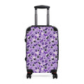 Purple Cat Paw Print Hard-Shell Suitcase | Abstract Cat Lover Luggage - Bags, Suitcases - EpiAl's Shop