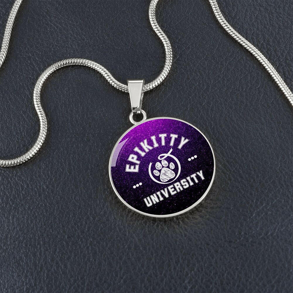 Purple Epikitty U Necklace - Jewelry - Epileptic Al’s Shop