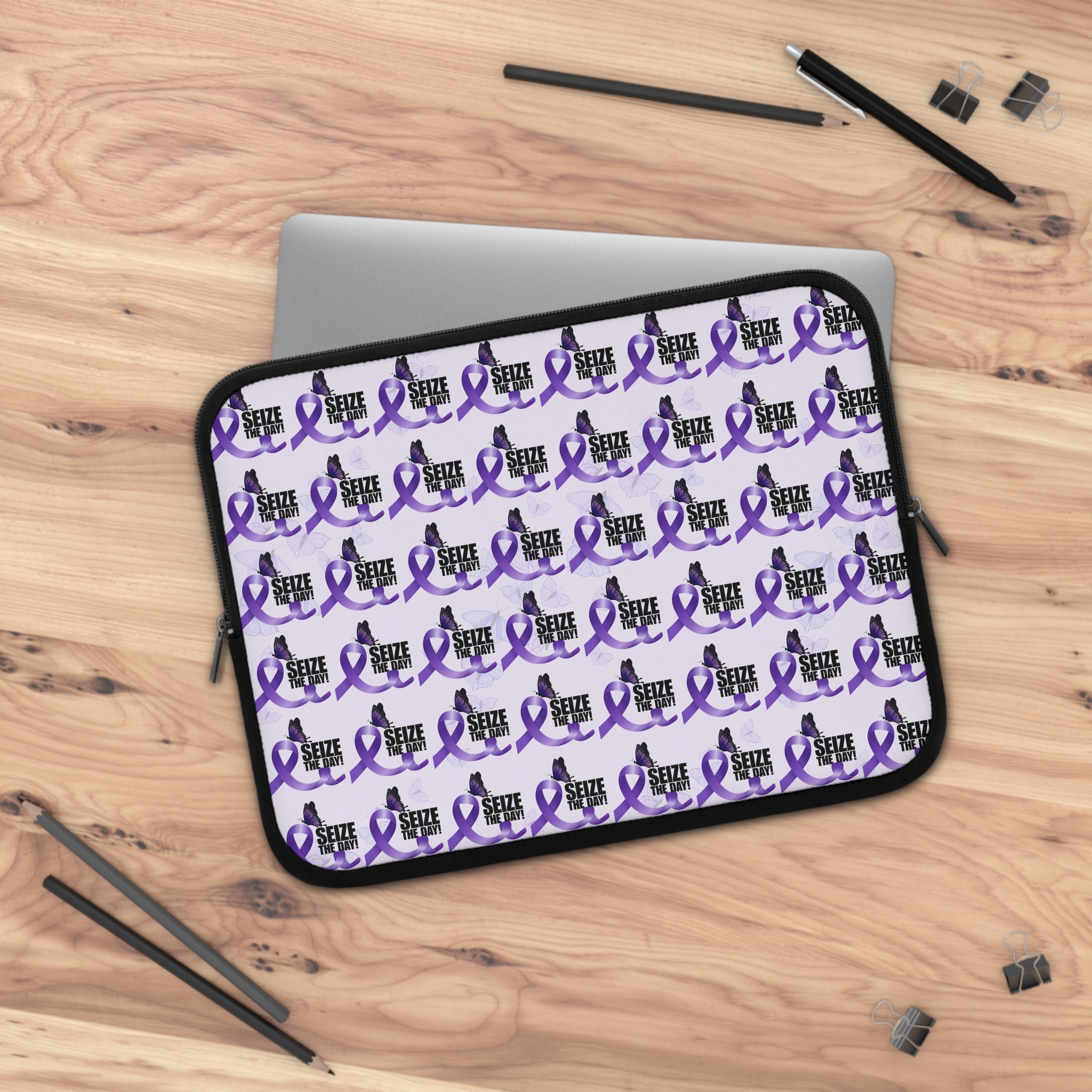 Purple Epilepsy Awareness Laptop Sleeve - Accessories, Tech, Laptop Sleeves - EpiAl's Shop