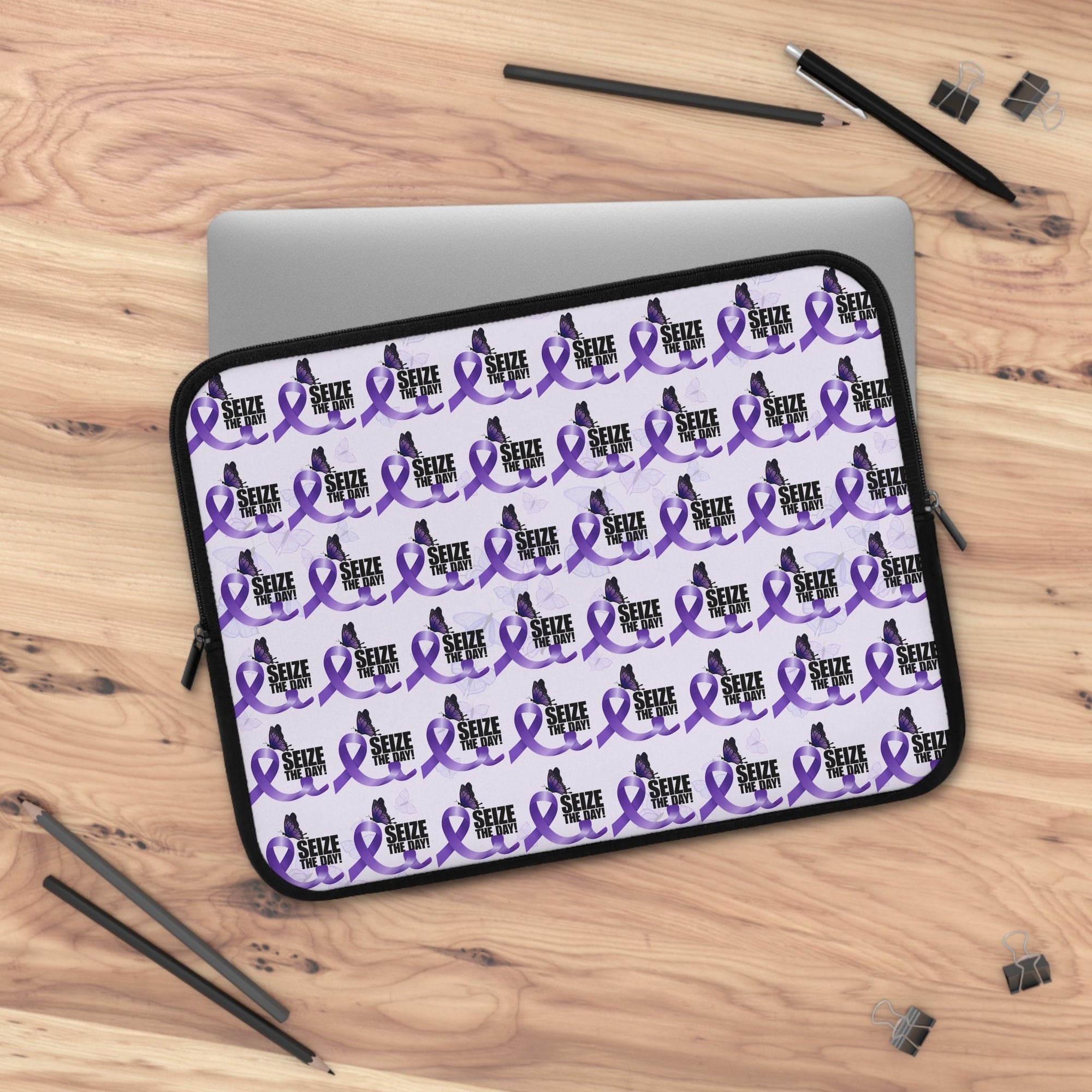 Purple Epilepsy Awareness Laptop Sleeve - Accessories, Tech, Laptop Sleeves - EpiAl's Shop