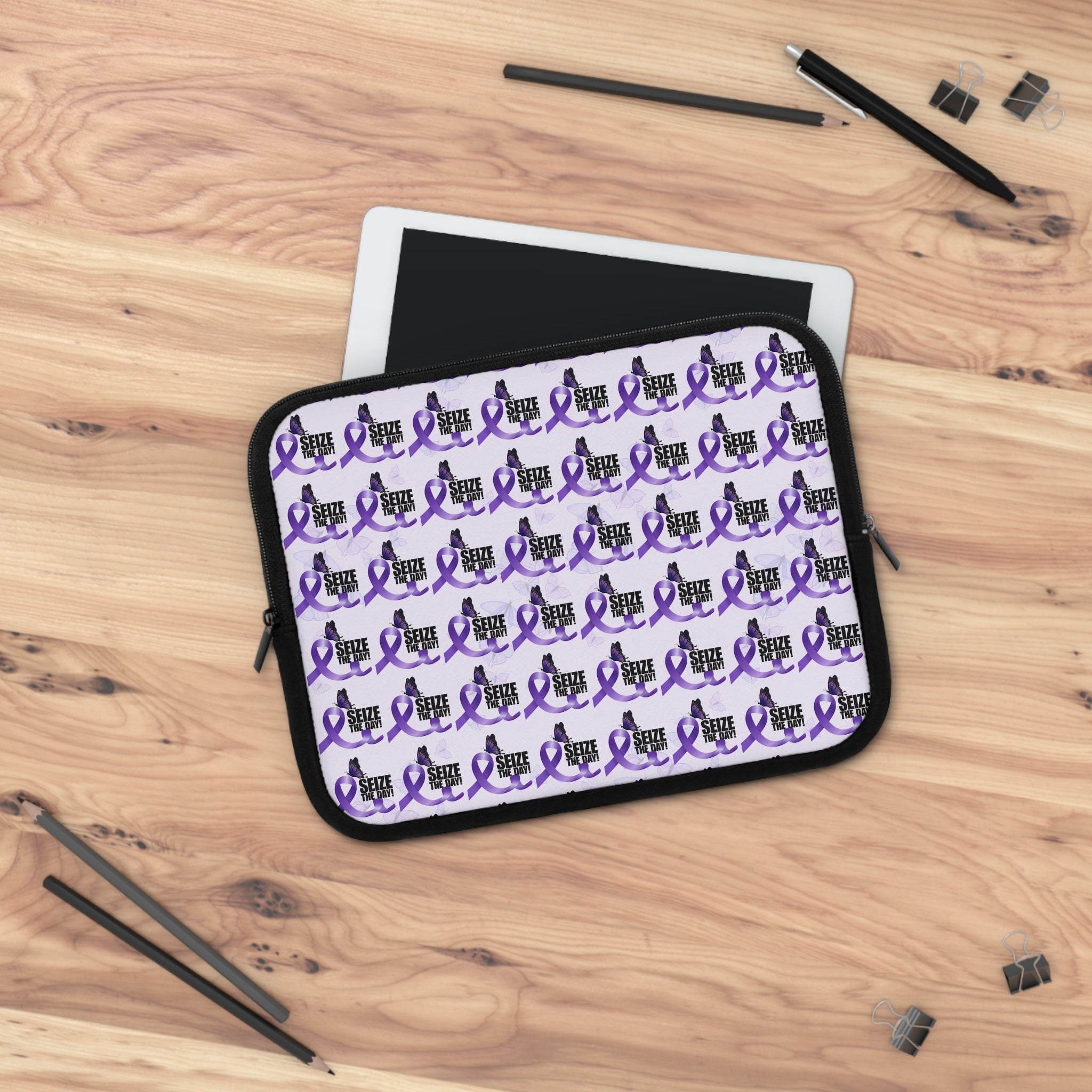Purple Epilepsy Awareness Laptop Sleeve - Accessories, Tech, Laptop Sleeves - EpiAl's Shop