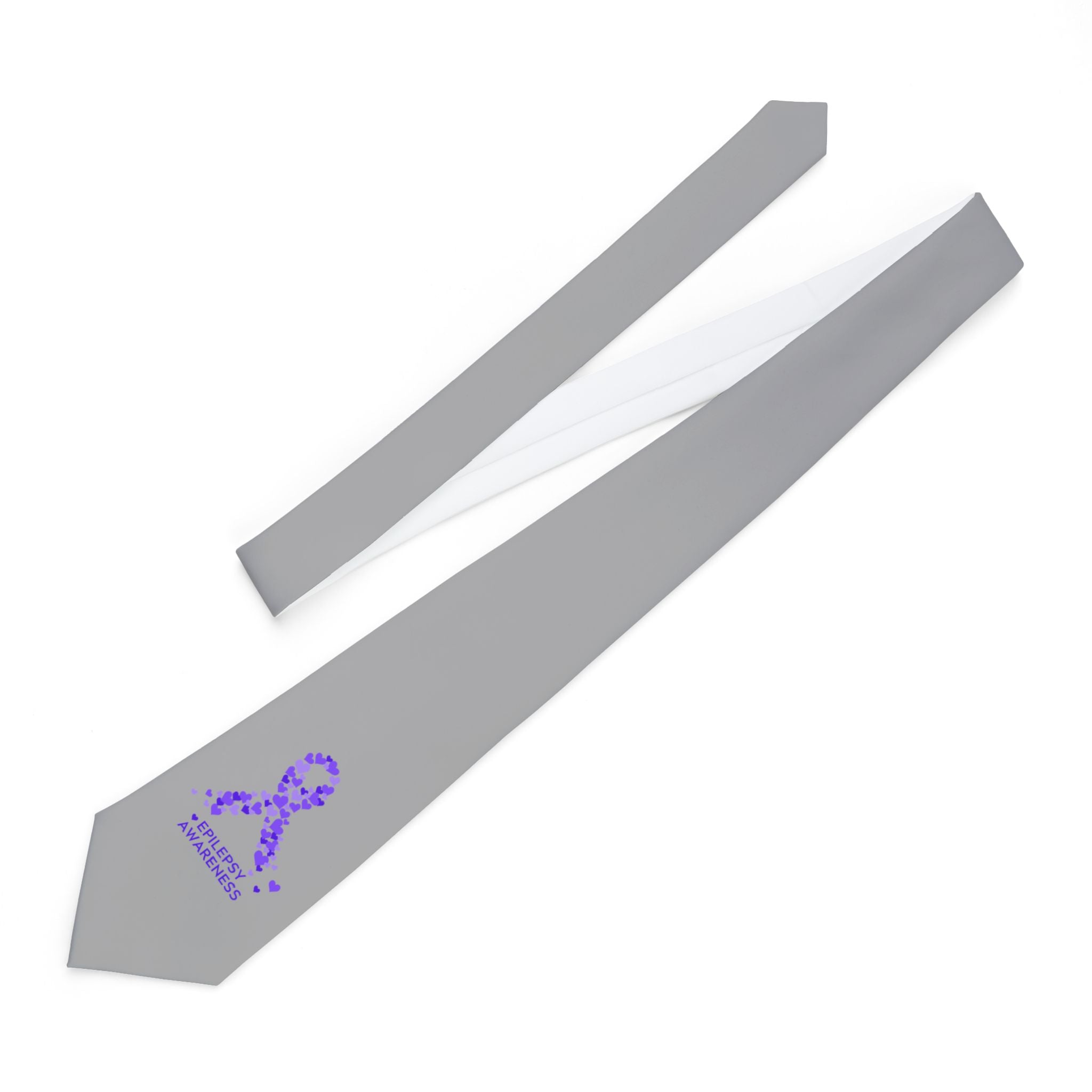 Purple Epilepsy Awareness Necktie, Formal Wear - Clothing, Neckties - EpiAl's Shop