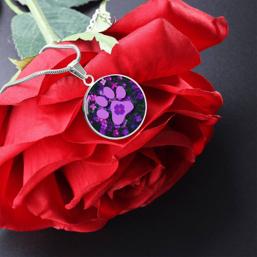 Purple Flower Necklace - Jewelry - Epileptic Al’s Shop