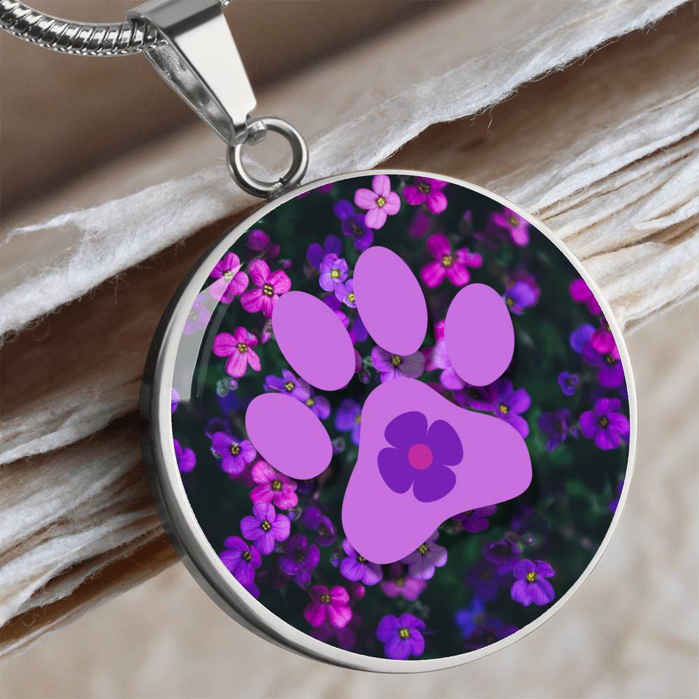 Purple Flower Necklace - Jewelry - Epileptic Al’s Shop