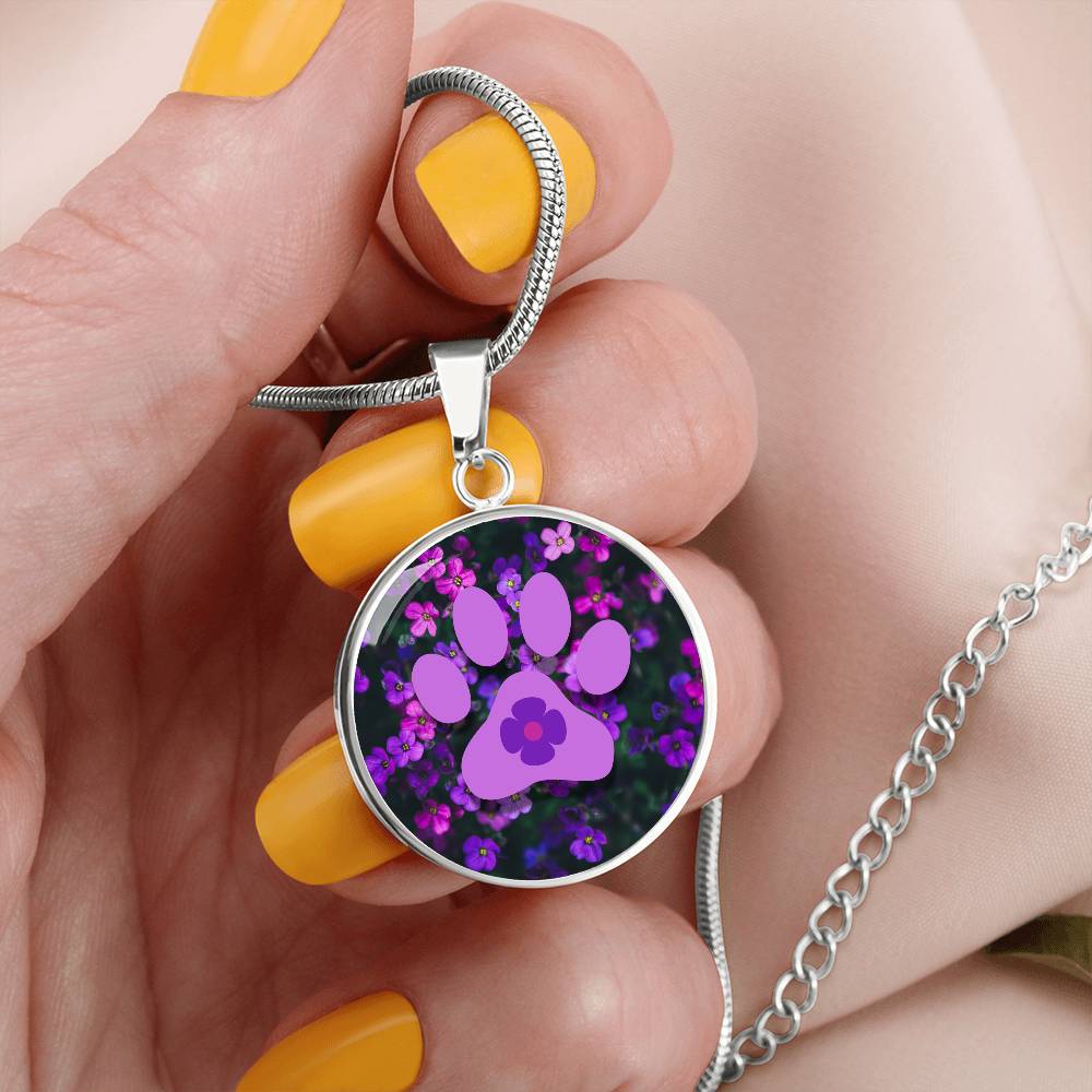 Purple Flower Necklace - Jewelry - Epileptic Al’s Shop
