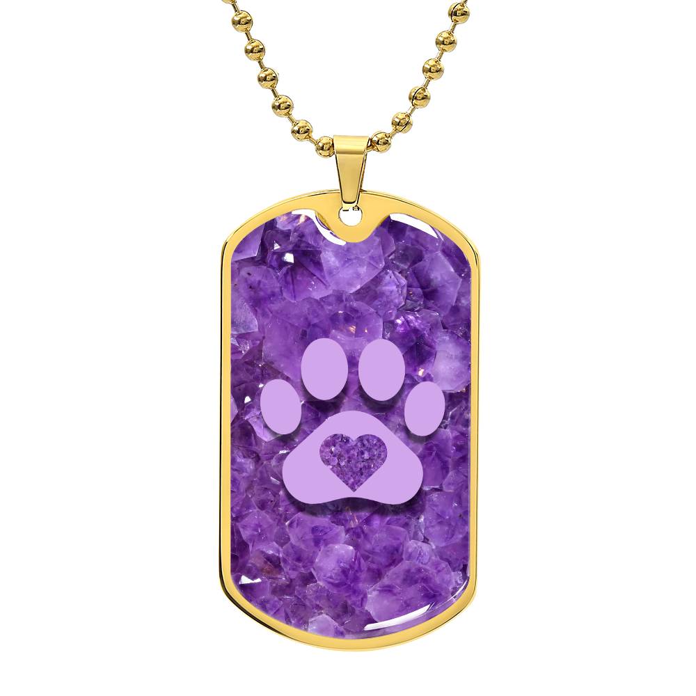 Purple Gemstone Necklace - Jewelry - Epileptic Al’s Shop