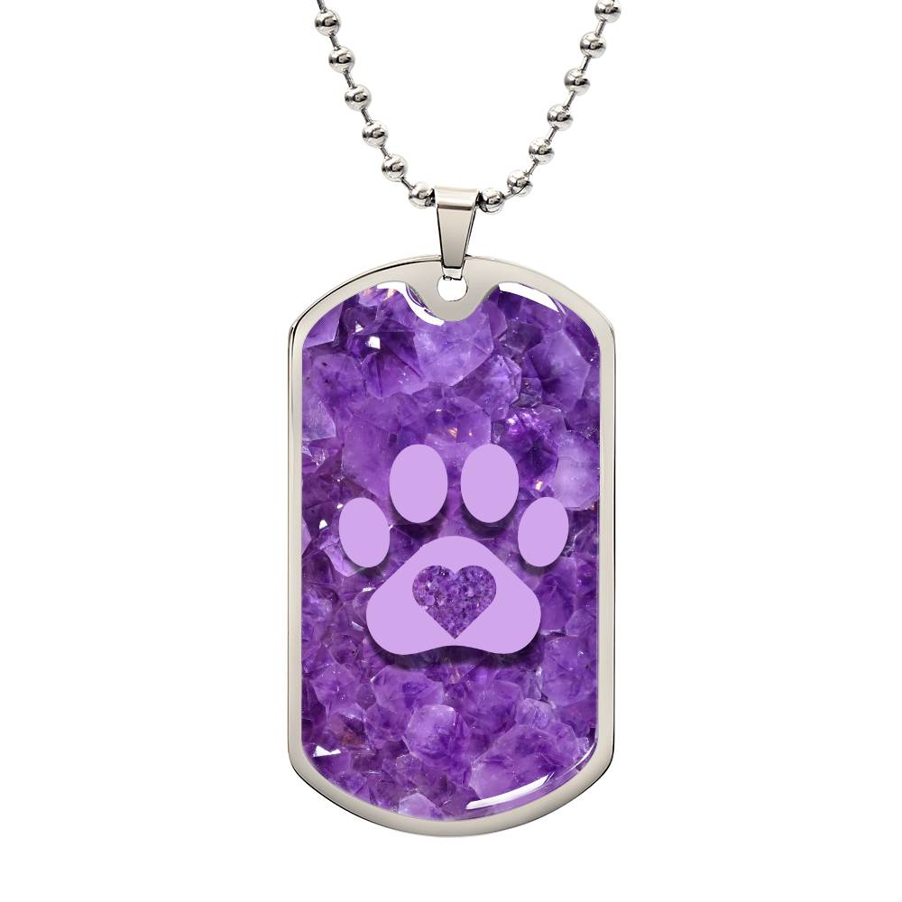 Purple Gemstone Necklace - Jewelry - Epileptic Al’s Shop
