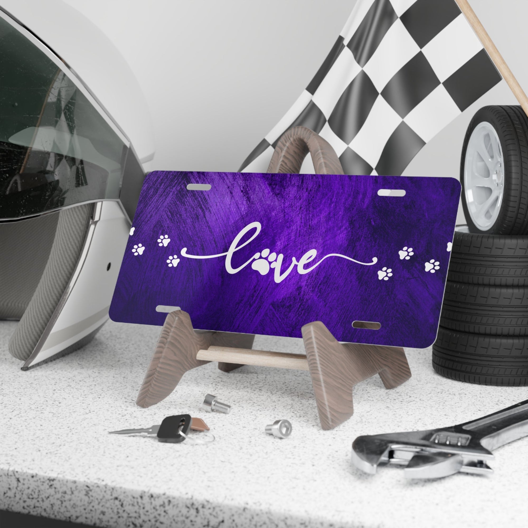 Purple Love Vanity Plate - Accessories - Epileptic Al’s Shop