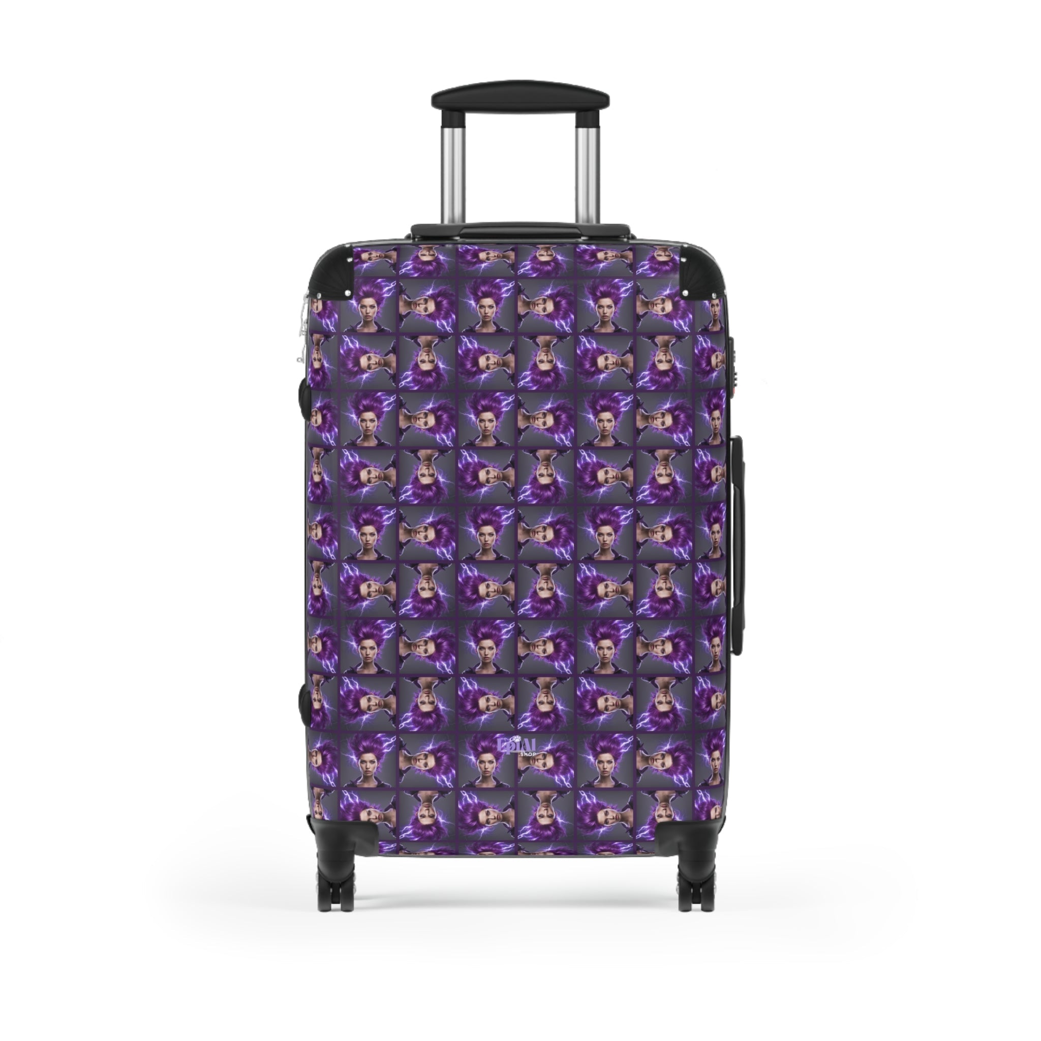 Purple Maze Epilepsy Awareness Suitcase - Bags, Suitcases - EpiAl's Shop