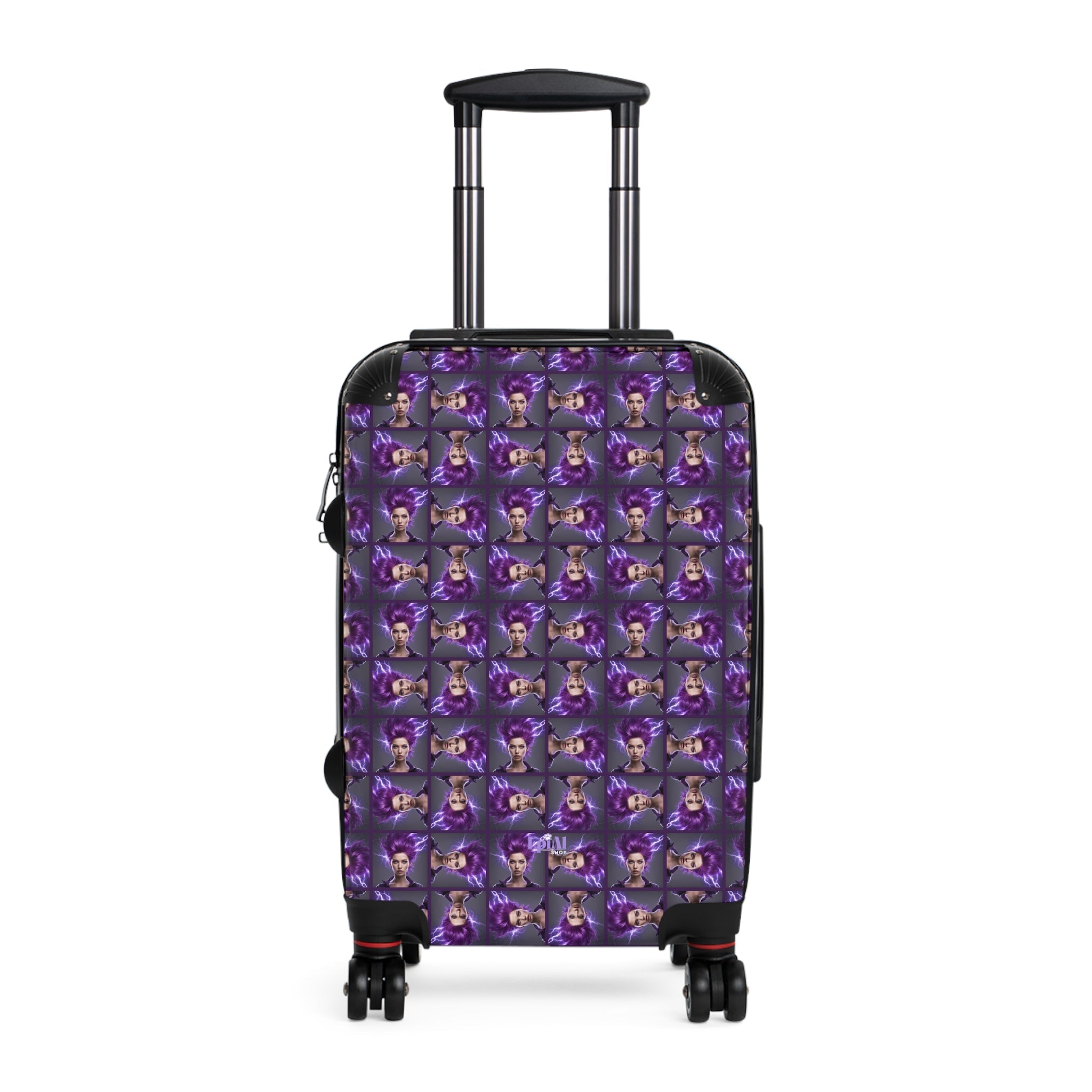 Purple Maze Epilepsy Awareness Suitcase - Bags, Suitcases - EpiAl's Shop