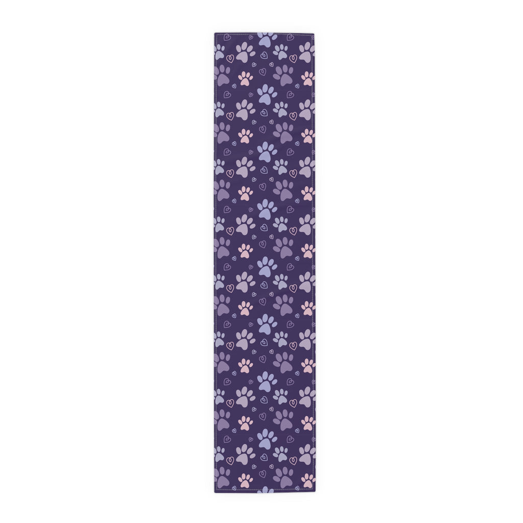 Purple Paw Delight Table Runner (Cotton, Poly) - Home Decor - Epileptic Al’s Shop