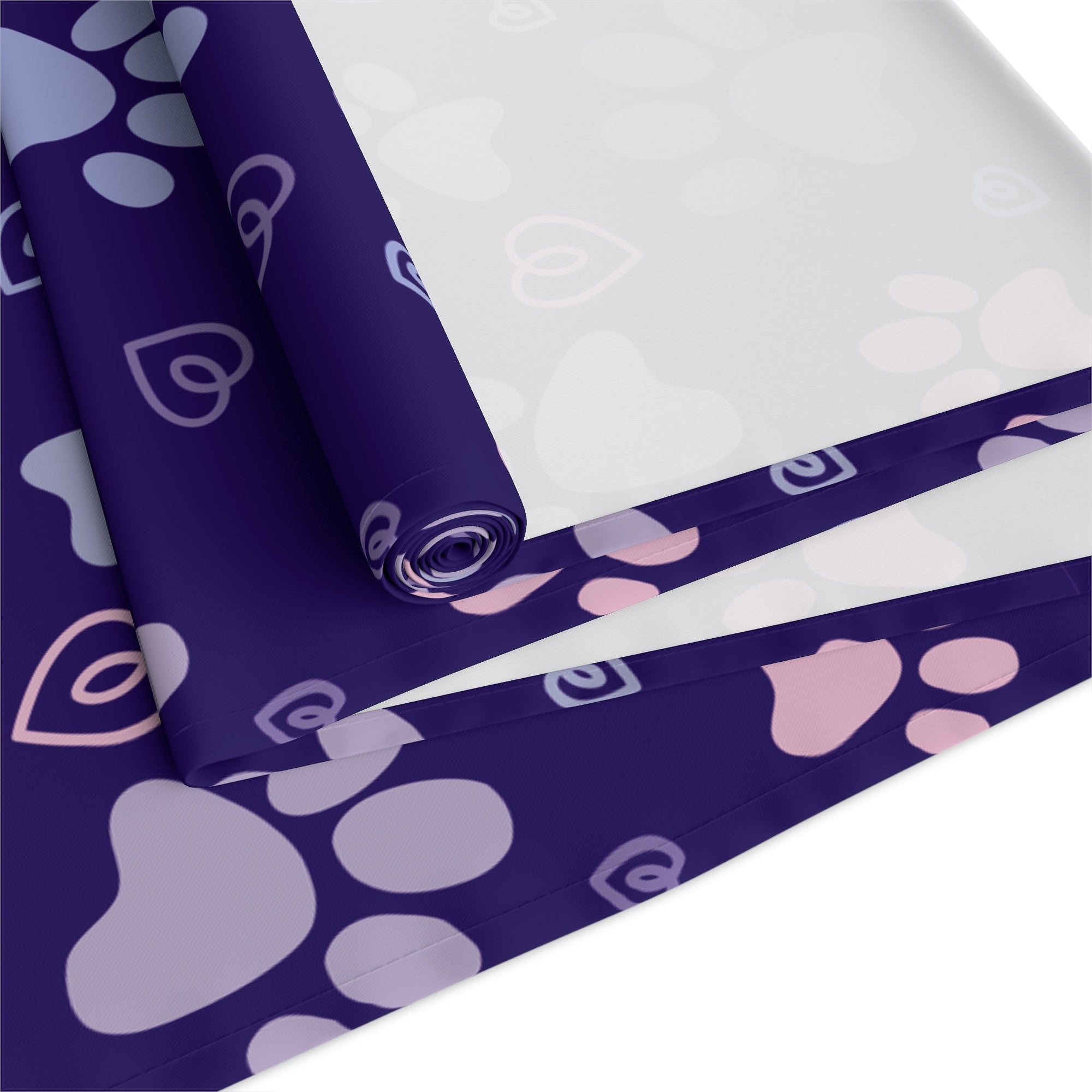 Purple Paw Delight Table Runner (Cotton, Poly) - Home Decor - Epileptic Al’s Shop