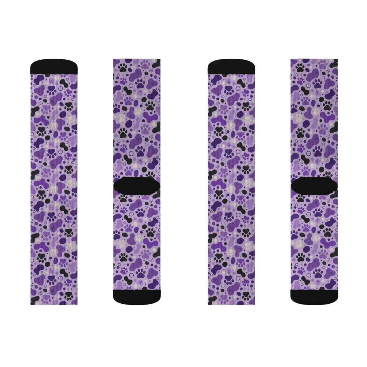 Purple Paws Cat Lover Crew Socks for Cat Ladies - Clothing, Women, Socks - EpiAl's Shop