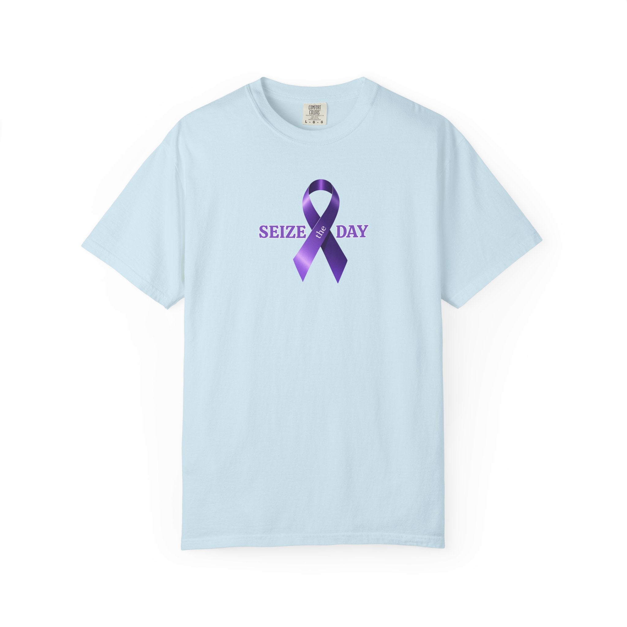Purple Ribbon Awareness | Seize the Day Tee - Clothing, T-shirts - EpiAl's Shop
