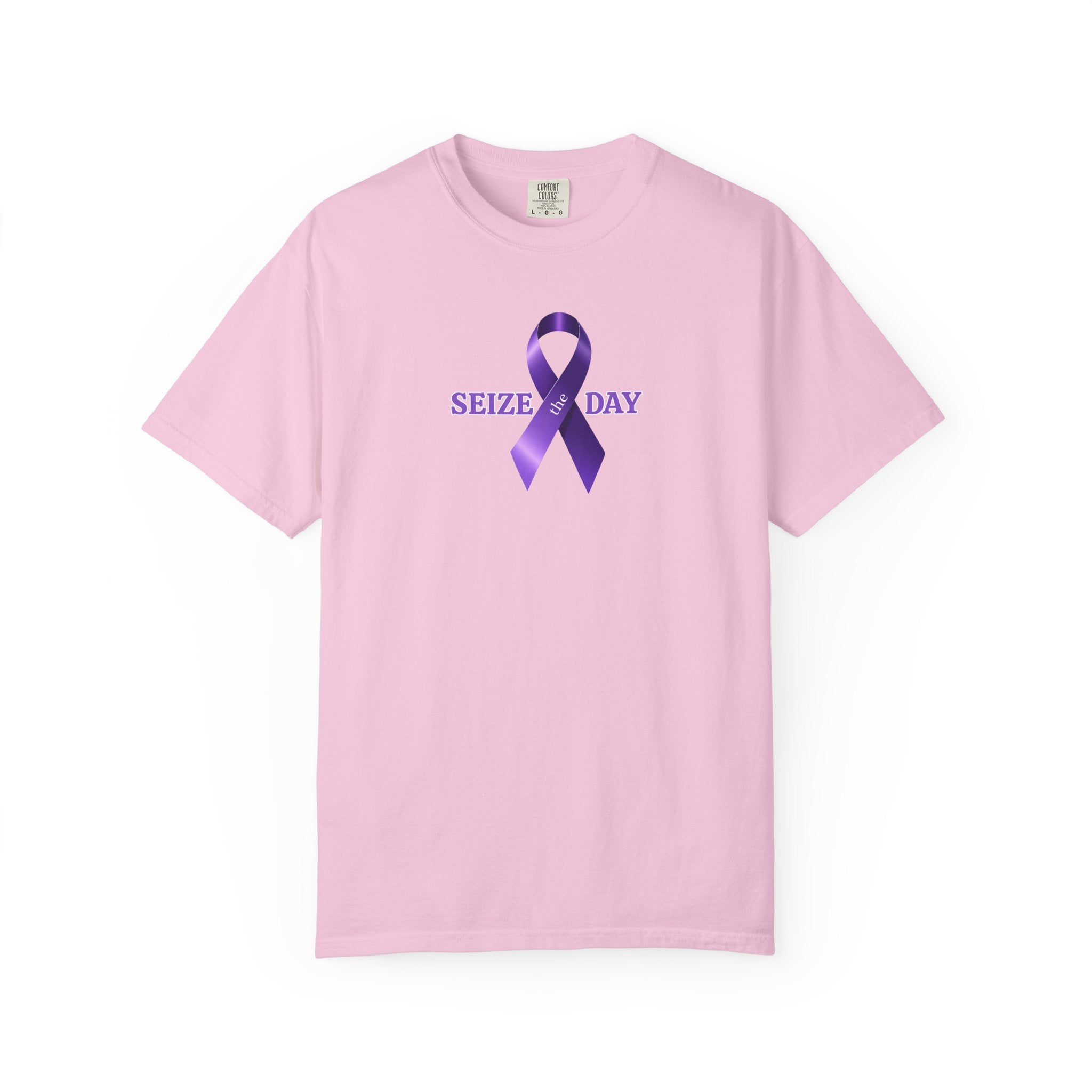 Purple Ribbon Awareness | Seize the Day Tee - Clothing, T-shirts - EpiAl's Shop