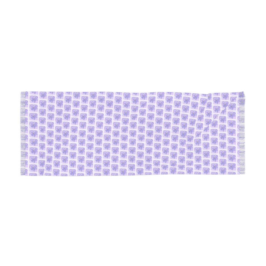 Purple Ribbon Butterfly Epilepsy Awareness Light Scarf - Clothing, Scarves - EpiAl's Shop