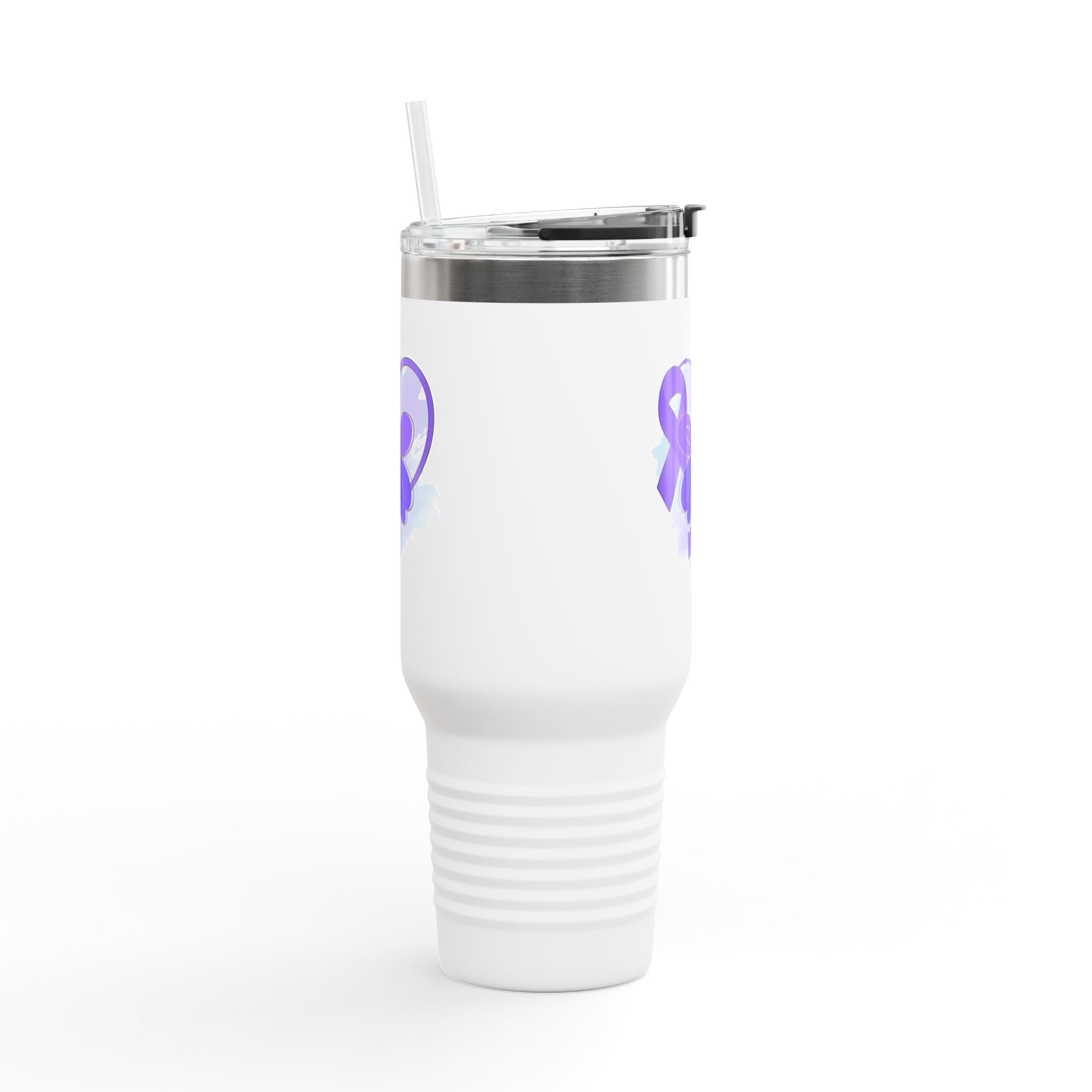 Purple Ribbon Insulated Travel Mug | 40oz | Epilepsy Awareness - Drinkware, Travel Mugs - EpiAl's Shop