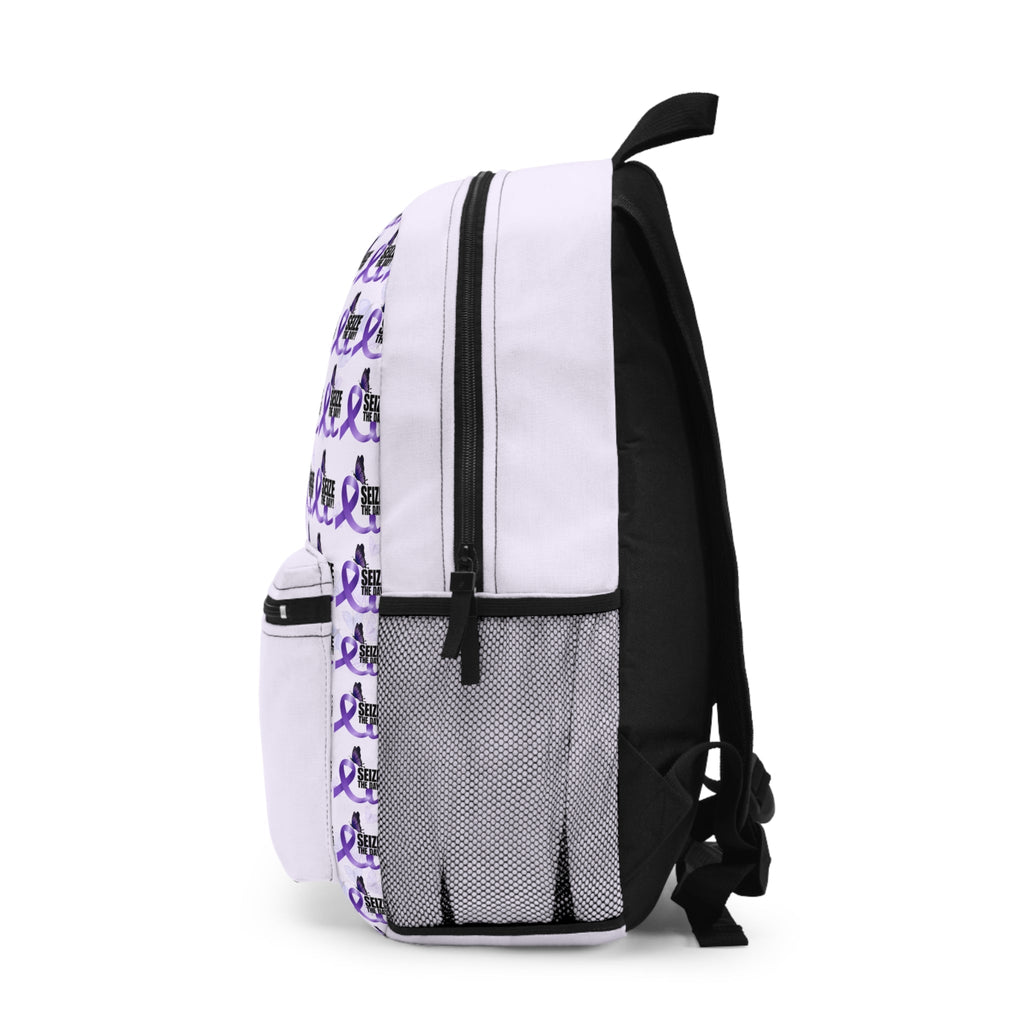 Purple Ribbon Seize the Day Backpack - Bags, Backpack - EpiAl's Shop