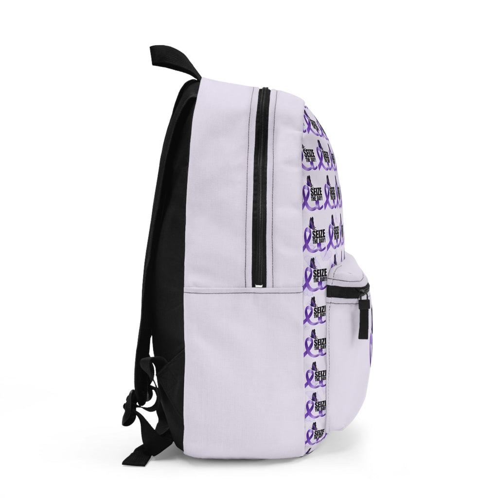 Purple Ribbon Seize the Day Backpack - Bags, Backpack - EpiAl's Shop