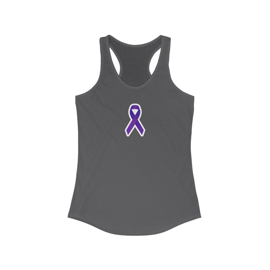 Purple Ribbon Women's Ideal Racerback Tank - Tank Top - Epileptic Al’s Shop