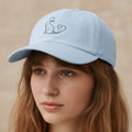 Purr Line Art Cat Hat – Minimalist Cat Lover Cap - Hats, Baseball & Trucker - EpiAl's Shop