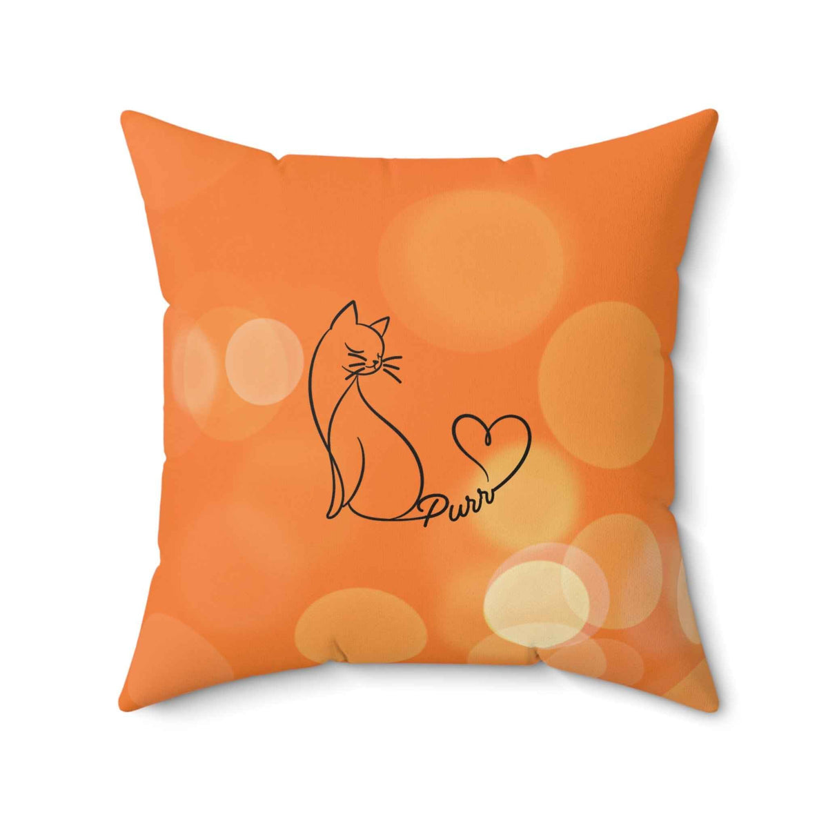 Purr Line Art Cat Throw Pillow | Minimal Cat Lover Accent Pillow - Decor, Pillows, Throw - EpiAl's Shop