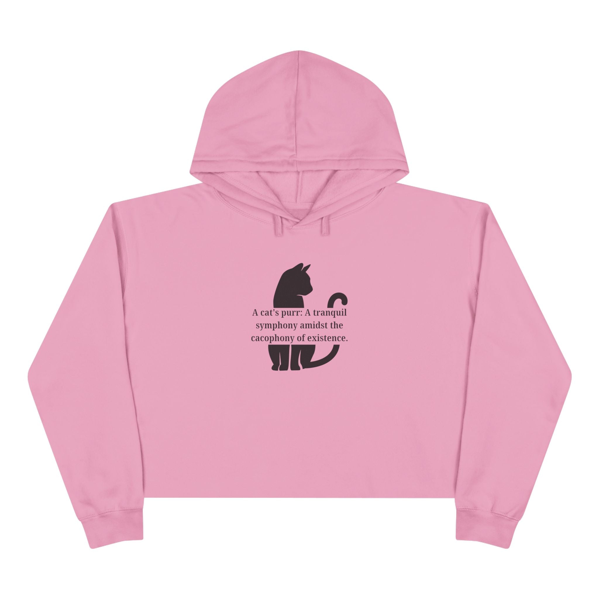 Purr Prose: Cacaphony of Life Crop Hoodie - Clothing, Hoodies - EpiAl's Shop