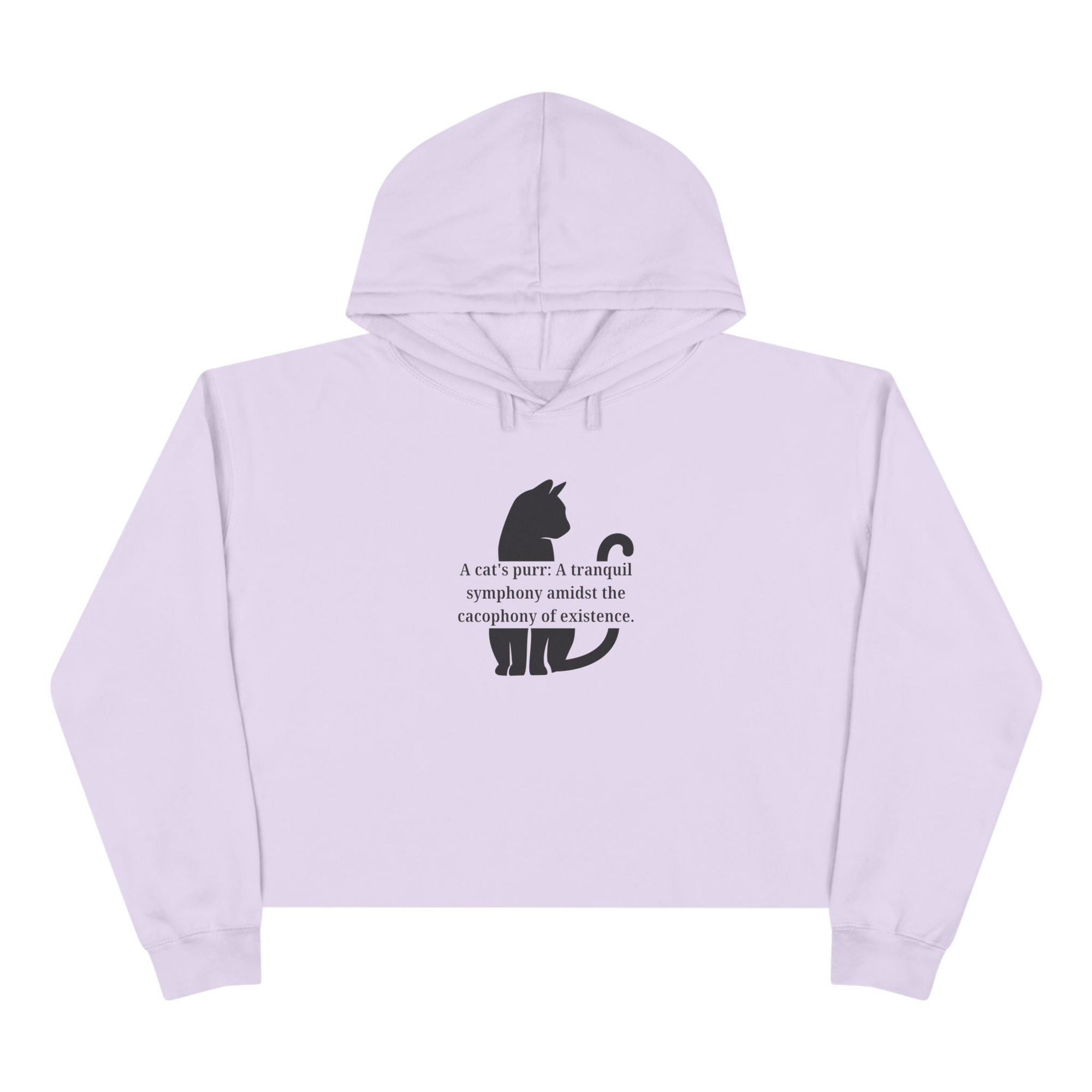 Purr Prose: Cacaphony of Life Crop Hoodie - Clothing, Hoodies - EpiAl's Shop