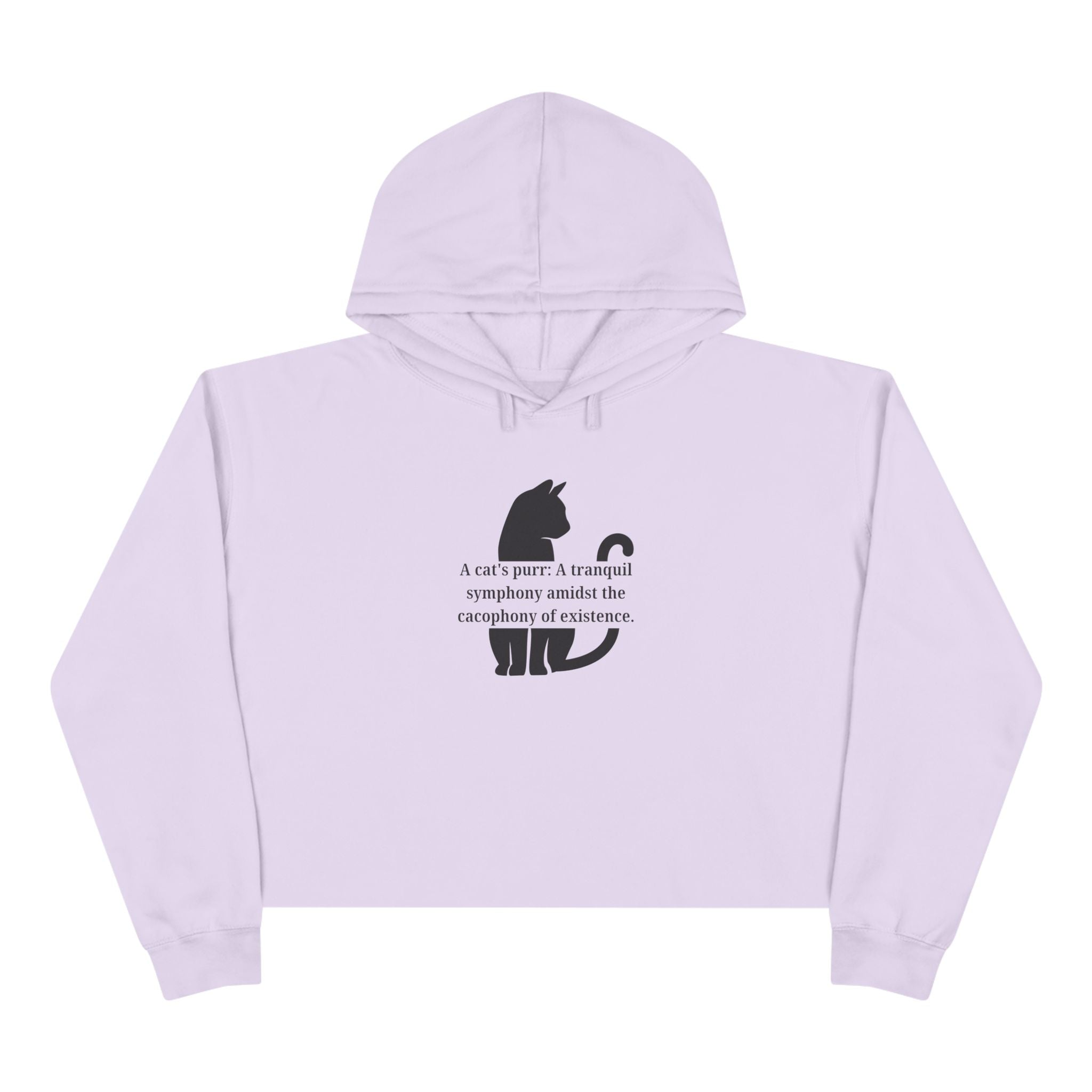 Purr Prose: Cacaphony of Life Crop Hoodie - Clothing, Hoodies - EpiAl's Shop