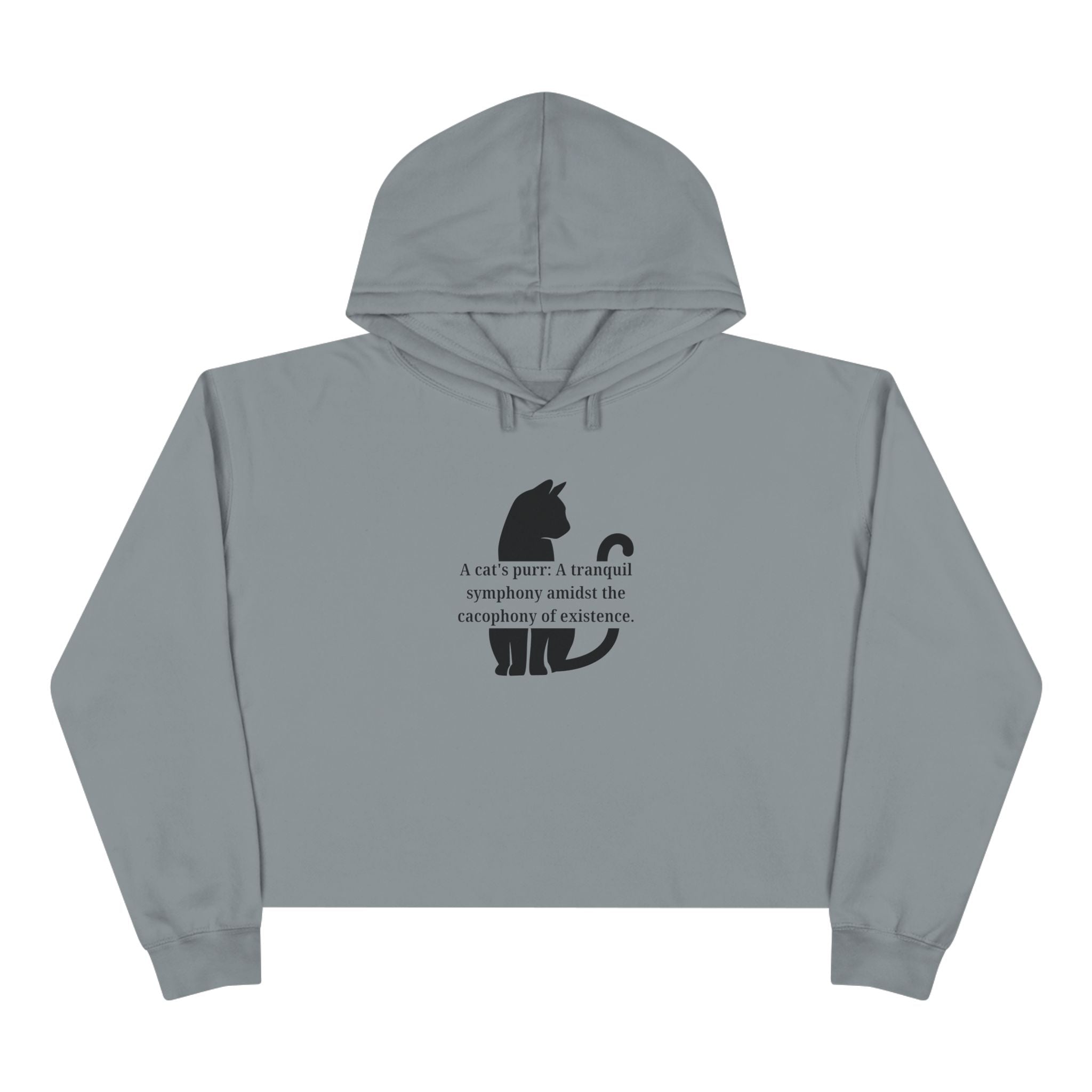 Purr Prose: Cacaphony of Life Crop Hoodie - Clothing, Hoodies - EpiAl's Shop