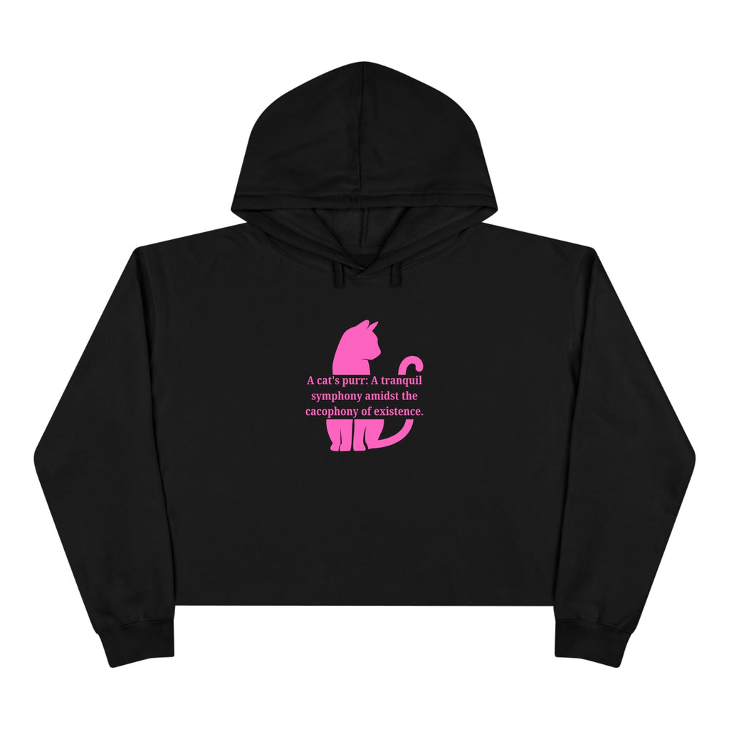 Purr Prose: Cacaphony of Life Crop Hoodie - Clothing, Hoodies - EpiAl's Shop