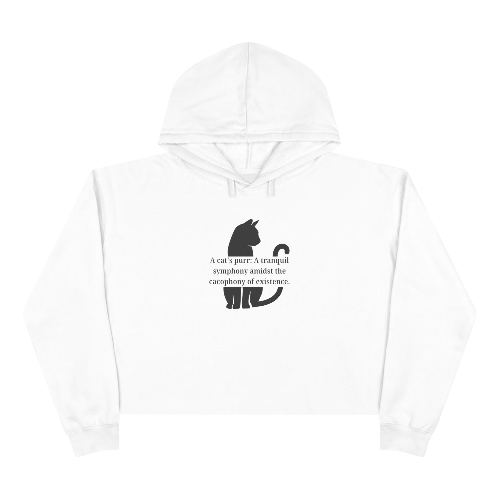 Purr Prose: Cacaphony of Life Crop Hoodie - Clothing, Hoodies - EpiAl's Shop