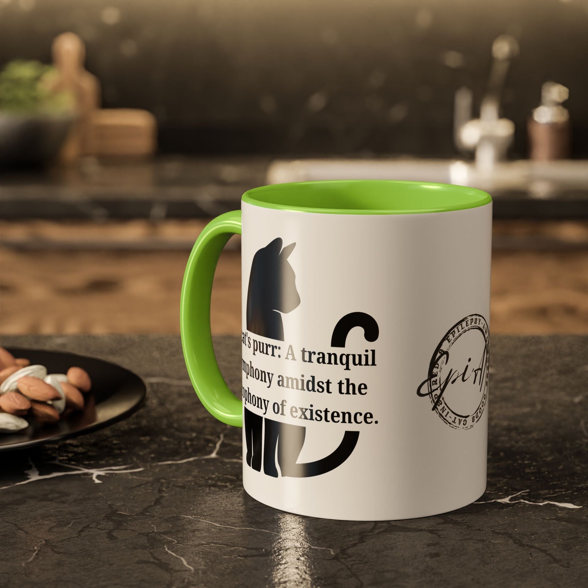 Purr Prose: Cacophony of Life Colorful Mugs (11oz, 15oz) - Drinkware, Coffee Mugs - EpiAl's Shop