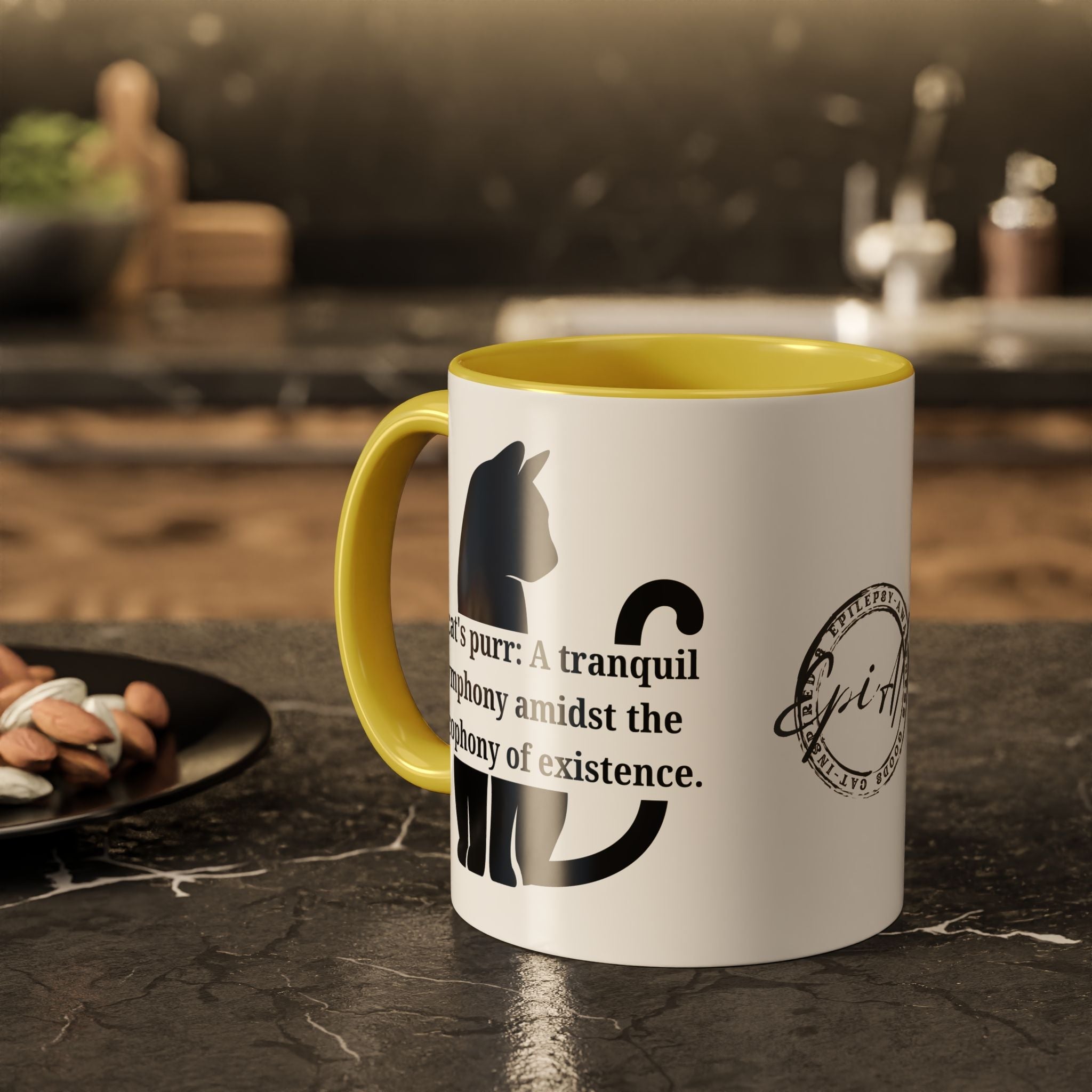 Purr Prose: Cacophony of Life Colorful Mugs (11oz, 15oz) - Drinkware, Coffee Mugs - EpiAl's Shop