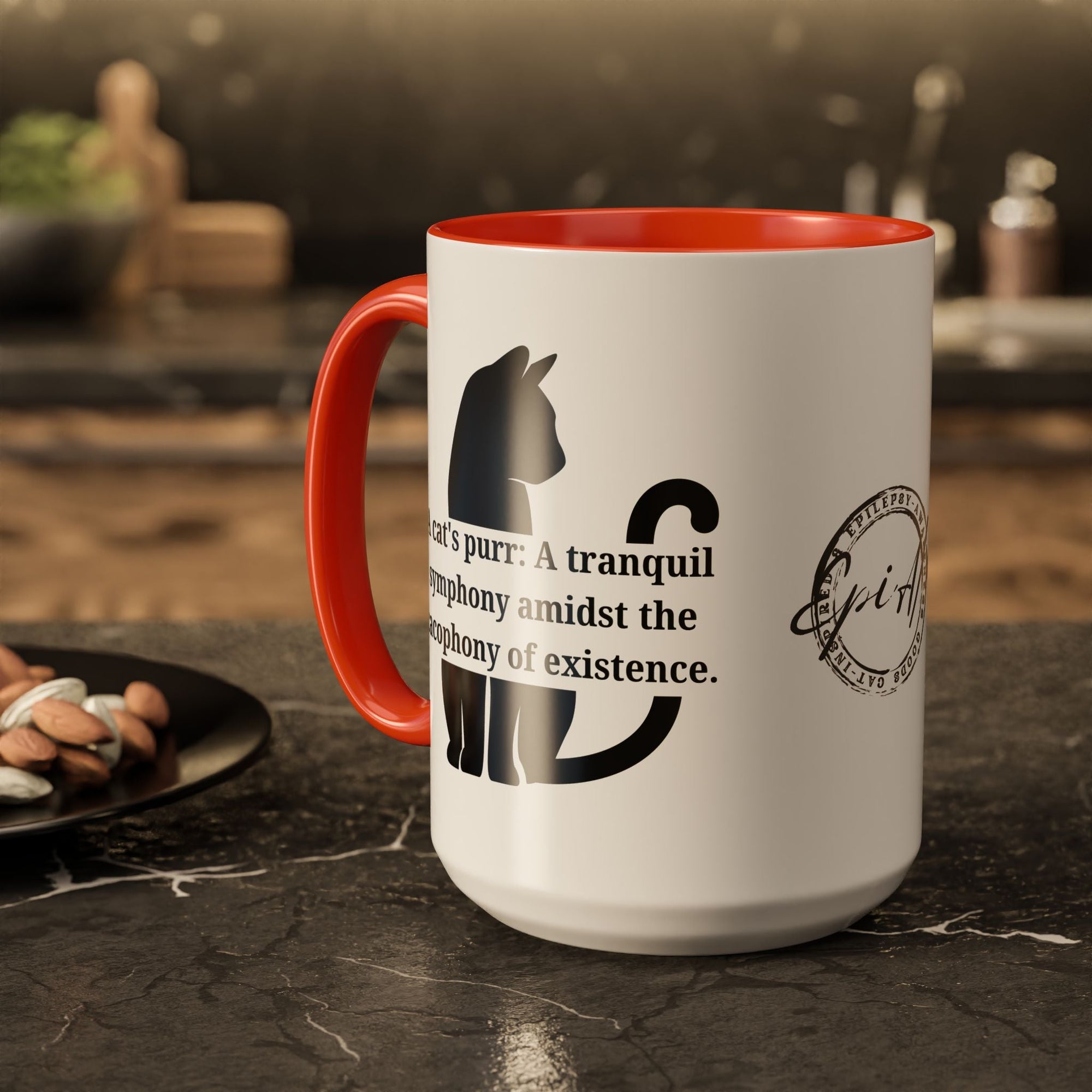 Purr Prose: Cacophony of Life Colorful Mugs (11oz, 15oz) - Drinkware, Coffee Mugs - EpiAl's Shop