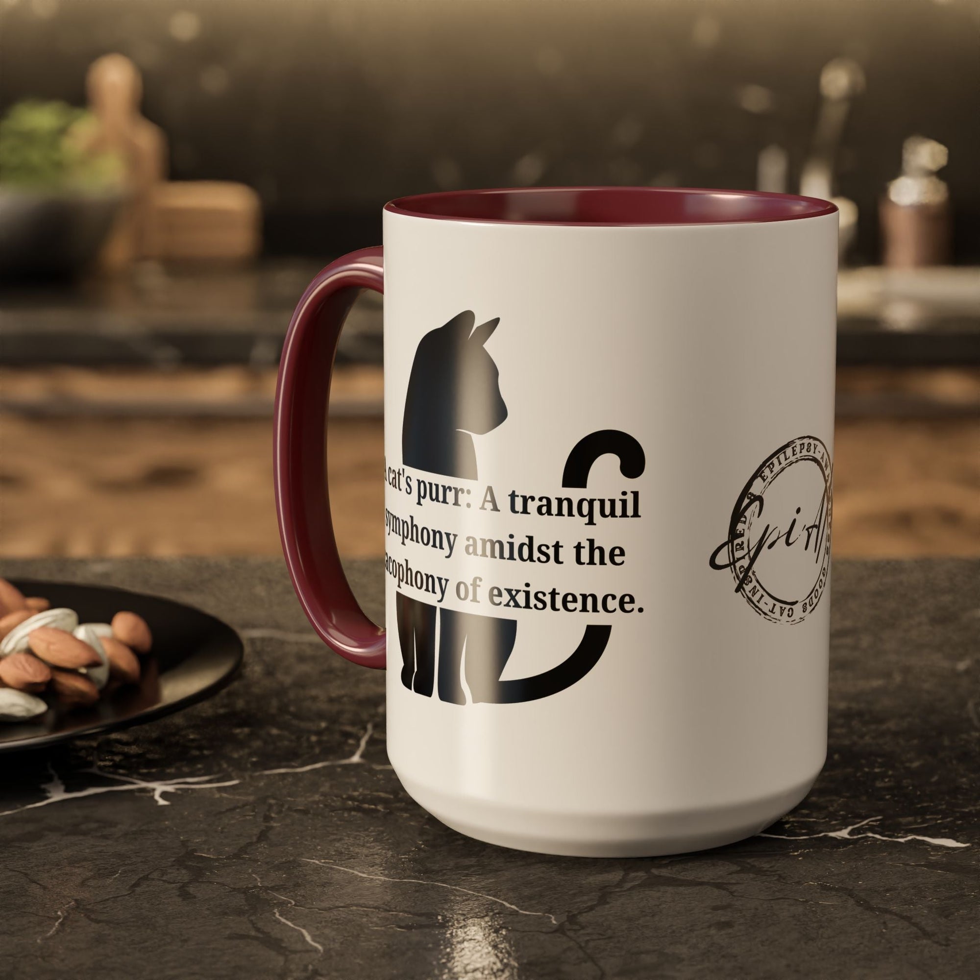 Purr Prose: Cacophony of Life Colorful Mugs (11oz, 15oz) - Drinkware, Coffee Mugs - EpiAl's Shop