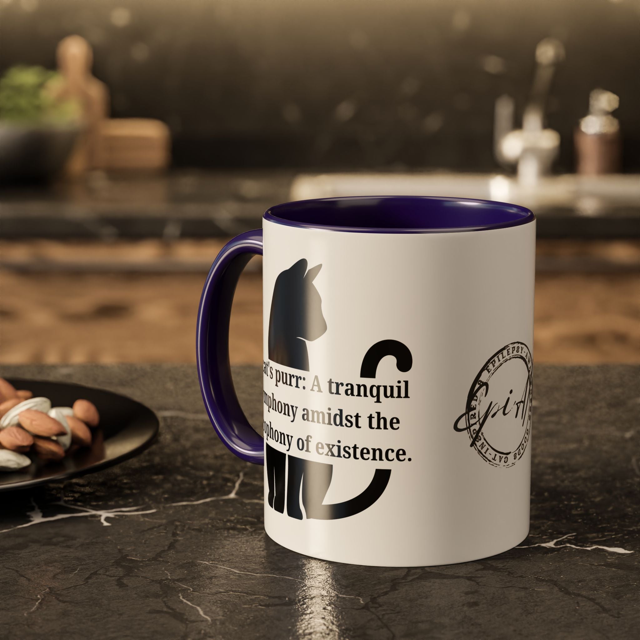 Purr Prose: Cacophony of Life Colorful Mugs (11oz, 15oz) - Drinkware, Coffee Mugs - EpiAl's Shop