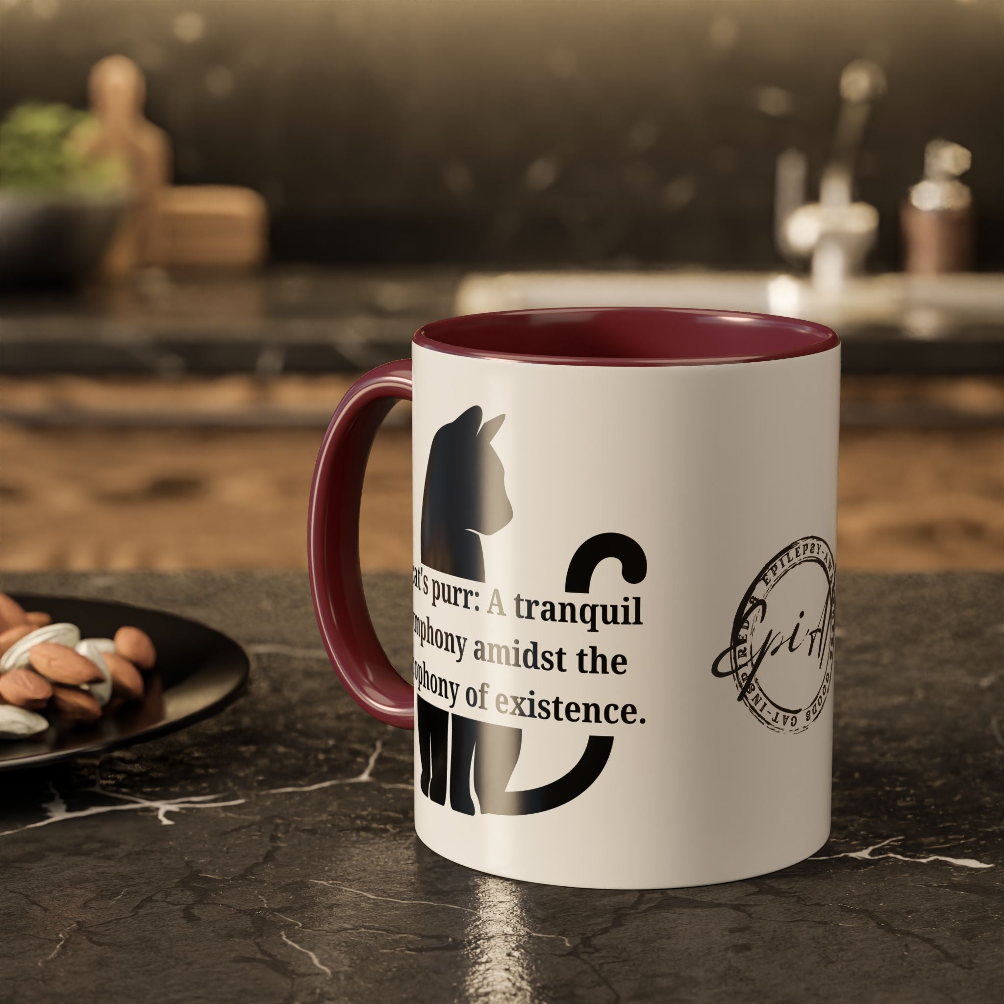 Purr Prose: Cacophony of Life Colorful Mugs (11oz, 15oz) - Drinkware, Coffee Mugs - EpiAl's Shop