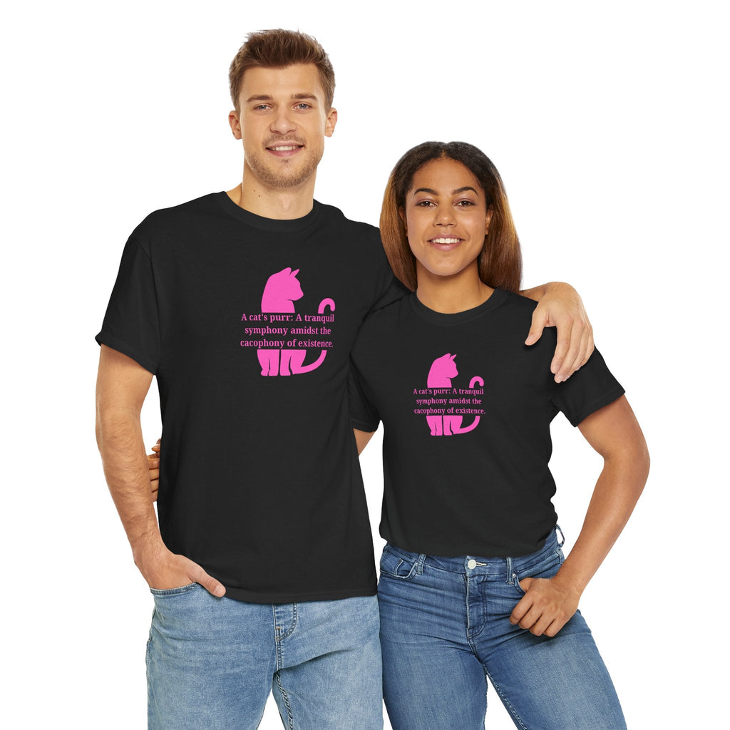 Purr Prose: Cacophony of Life Unisex Heavy Cotton Tee - Clothing, T-shirts - EpiAl's Shop