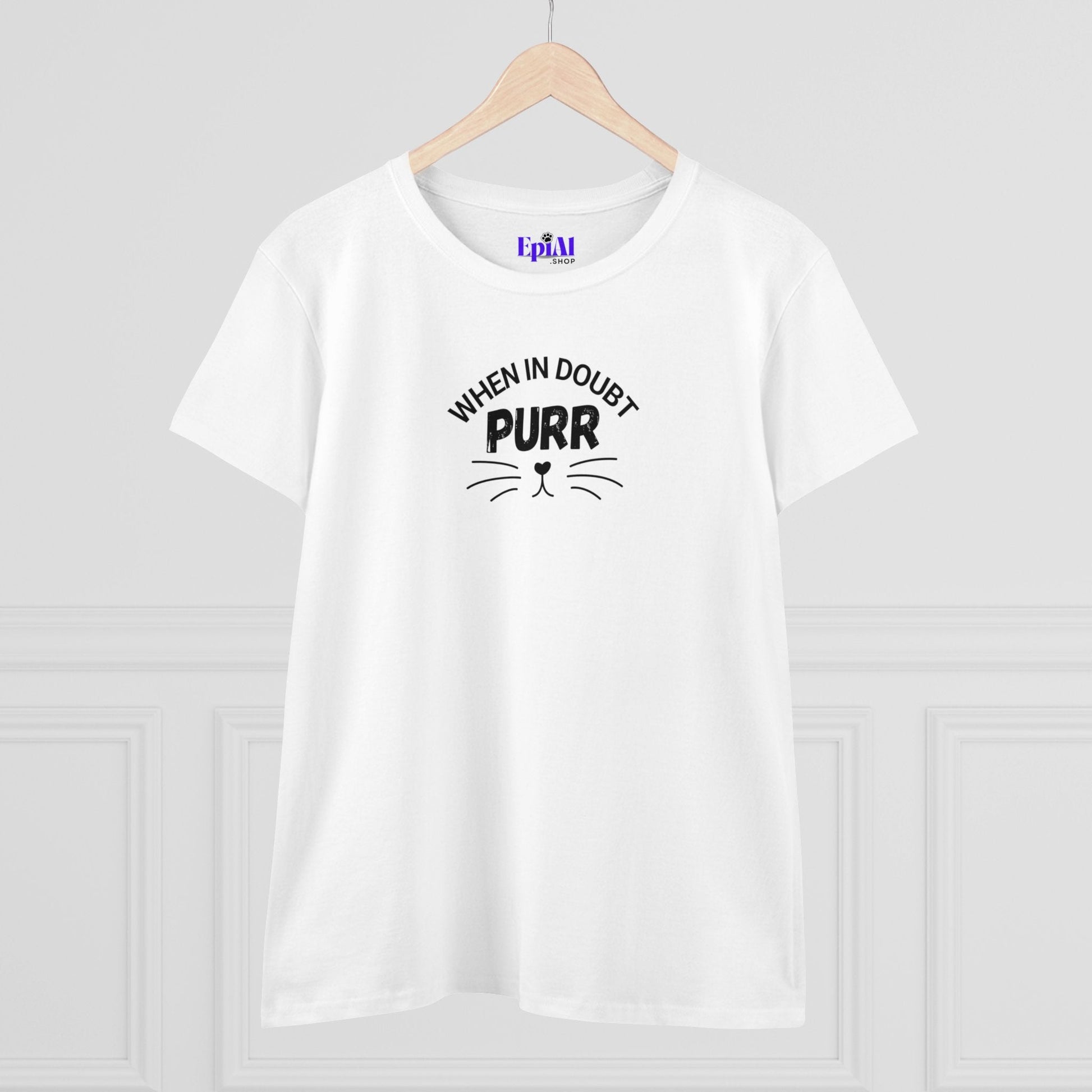 Purr Women's Midweight Cotton Tee - T - Shirt - Epileptic Al’s Shop