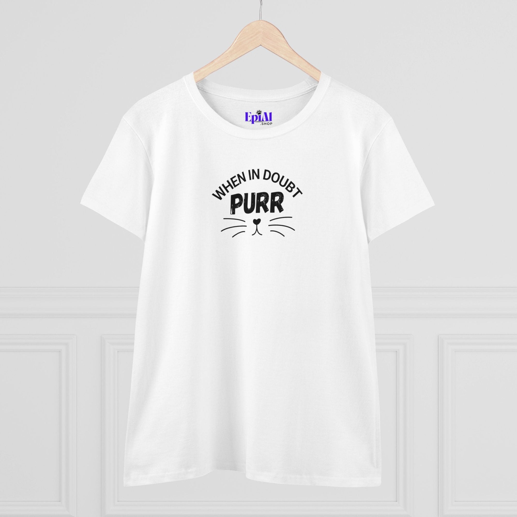 Purr Women's Midweight Cotton Tee - T - Shirt - Epileptic Al’s Shop
