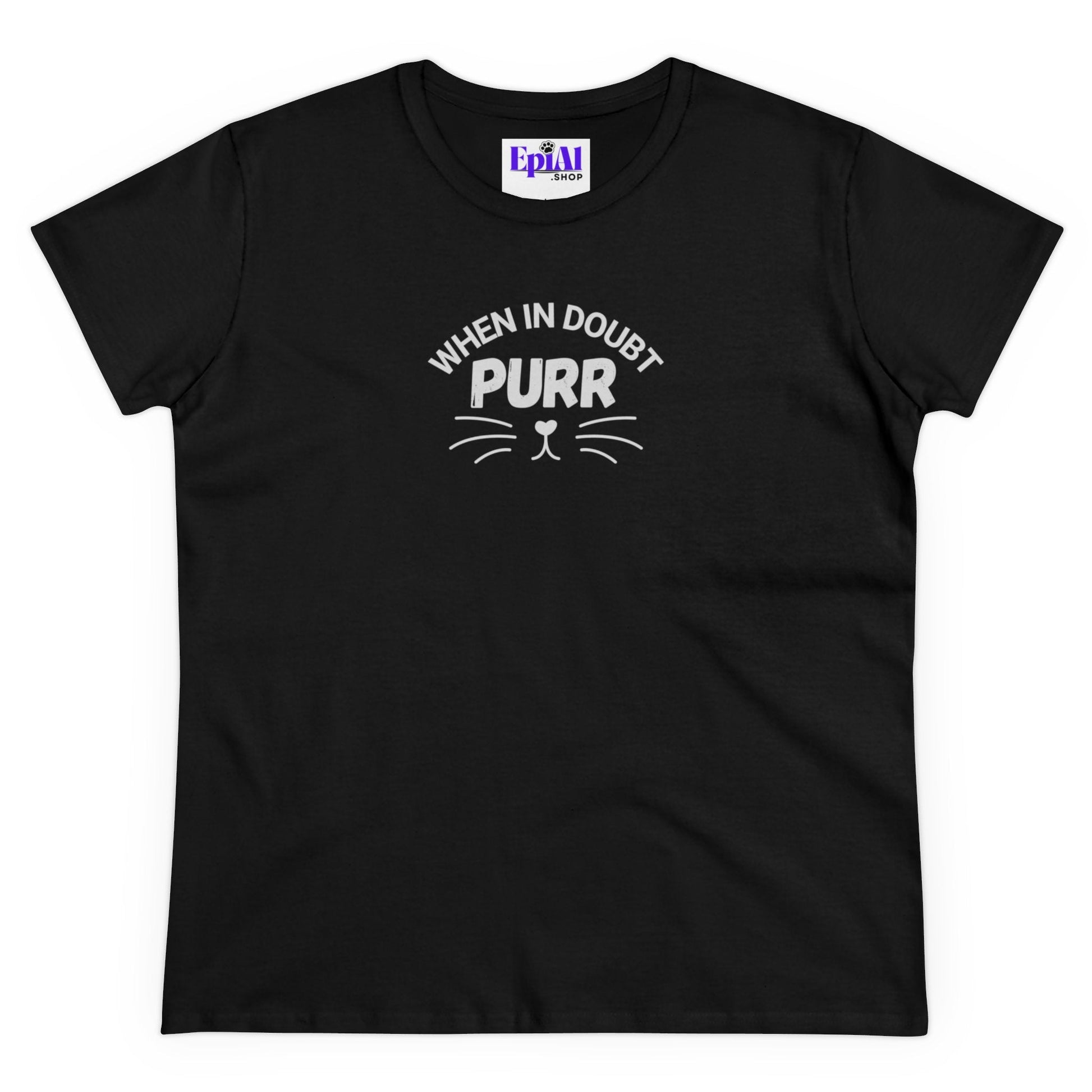 Purr Women's Midweight Cotton Tee - T - Shirt - Epileptic Al’s Shop