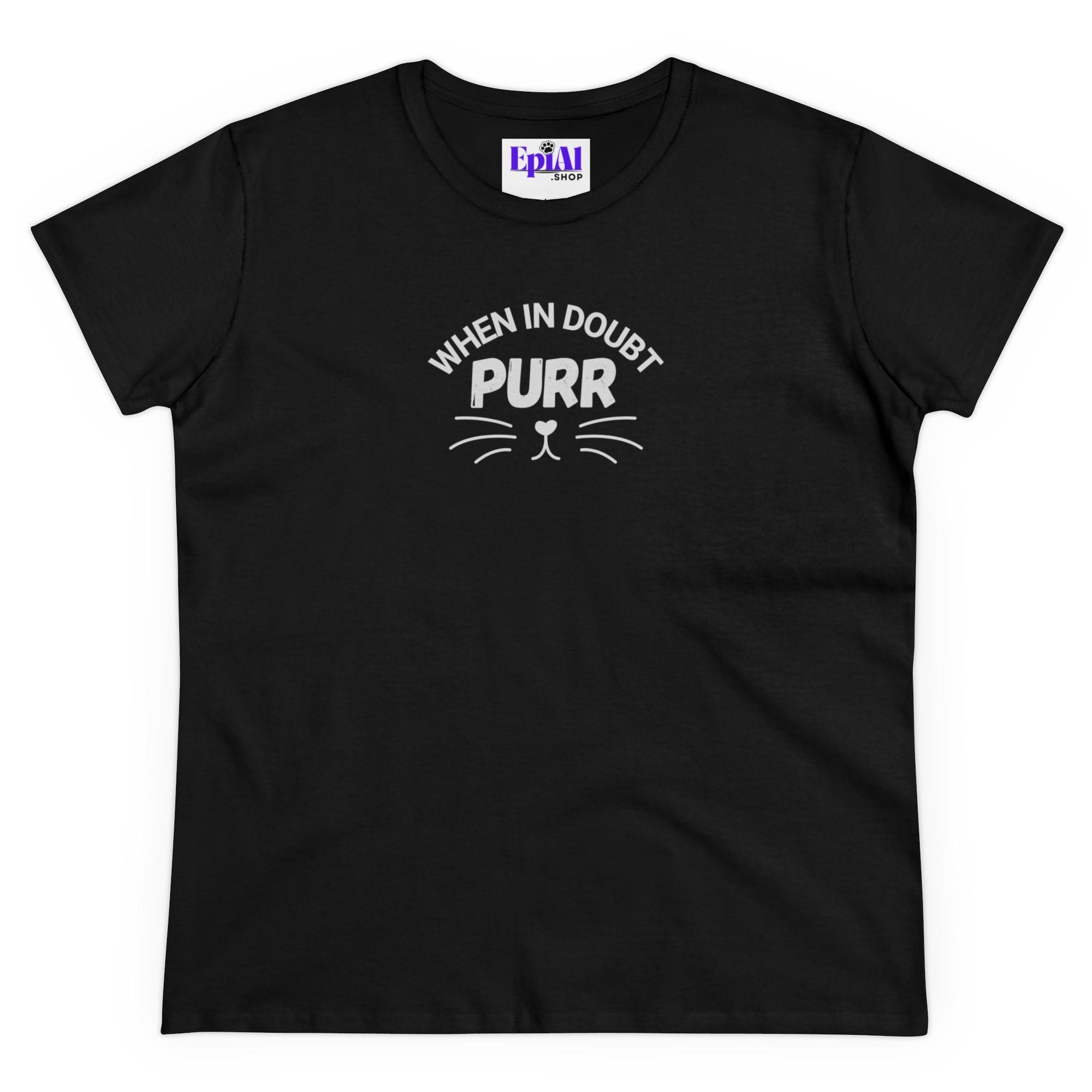 Purr Women's Midweight Cotton Tee - T - Shirt - Epileptic Al’s Shop