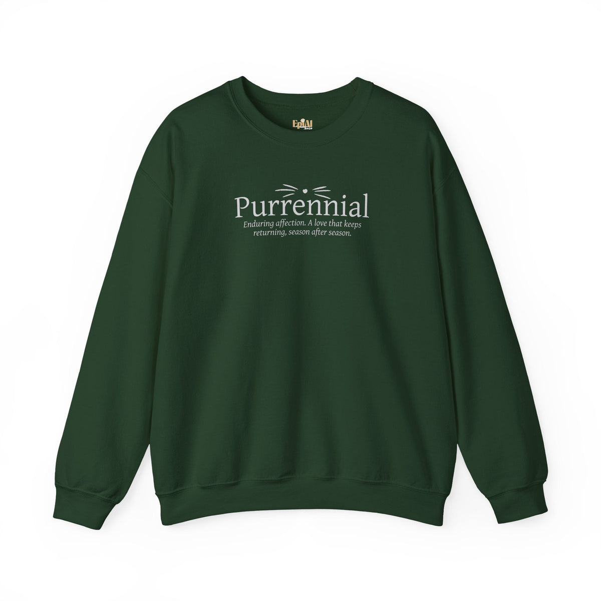 Purrennial Crewneck Sweatshirt - Clothing, Unisex, Sweatshirts - EpiAl's Shop