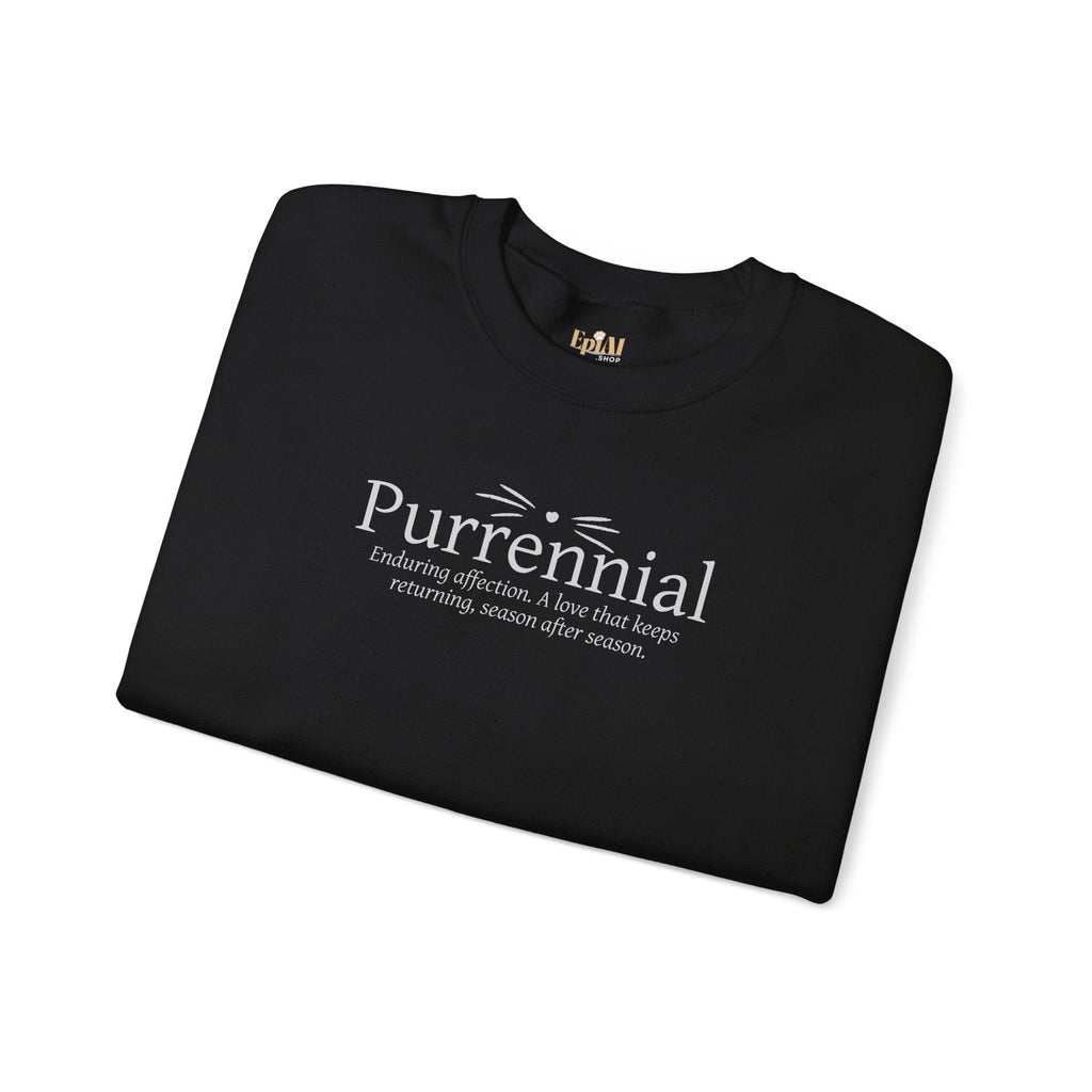 Purrennial Crewneck Sweatshirt - Clothing, Unisex, Sweatshirts - EpiAl's Shop